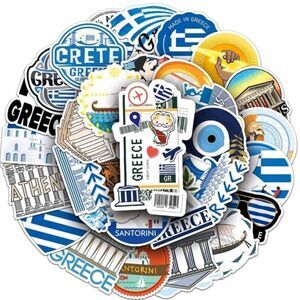 Greece Assorted Greek Stickers